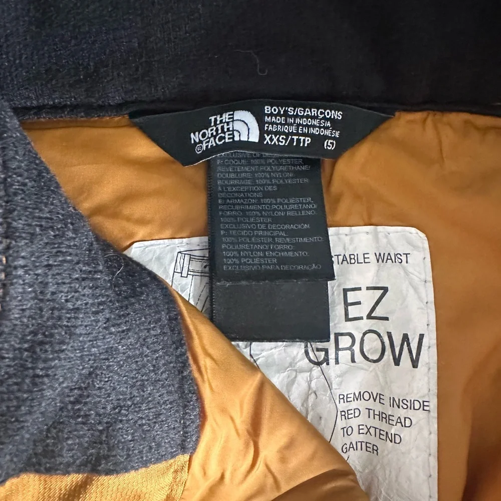 Like New North Face Tan Snowpants with Durable Water-Resistant Fabric-Size xxs 5 - Picture 3 of 3